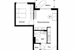 Beispiel 2-Zimmer-Wohnung